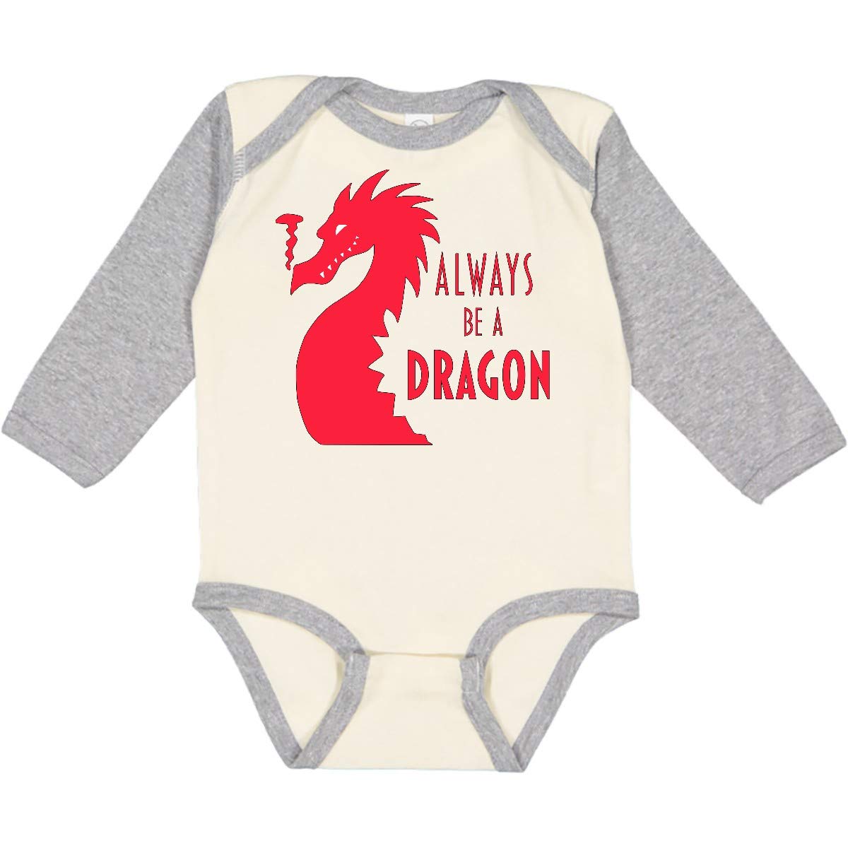 Inktastic Dragon Long Sleeve Creeper for Kids Playtime
