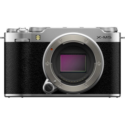 FUJIFILM X-M5 Mirrorless Digital Camera with 24.3MP APS-C Sensor - Silver | Compact & Lightweight for Travel, Street Photography & Vlogging