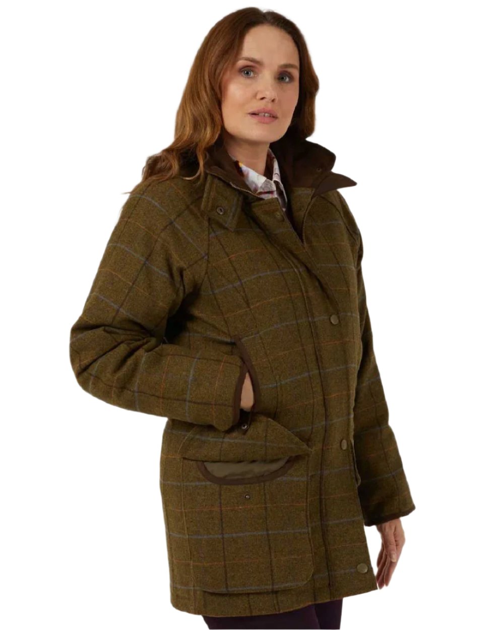 Alan Paine Combrook Ladies Tweed Coat - Classic British Style Winter Jacket for Women | Perfect for Office, Travel & Outdoor Events