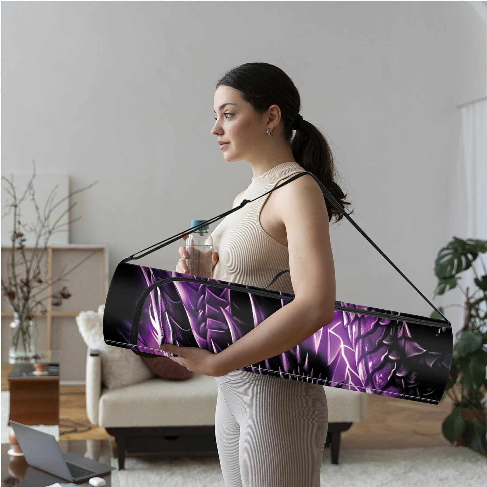 Premium Yoga Mat Bag for Thick Mats - Waterproof & Durable Yoga Accessories Carrier - Perfect for Gym, Travel & Hot Yoga Classes