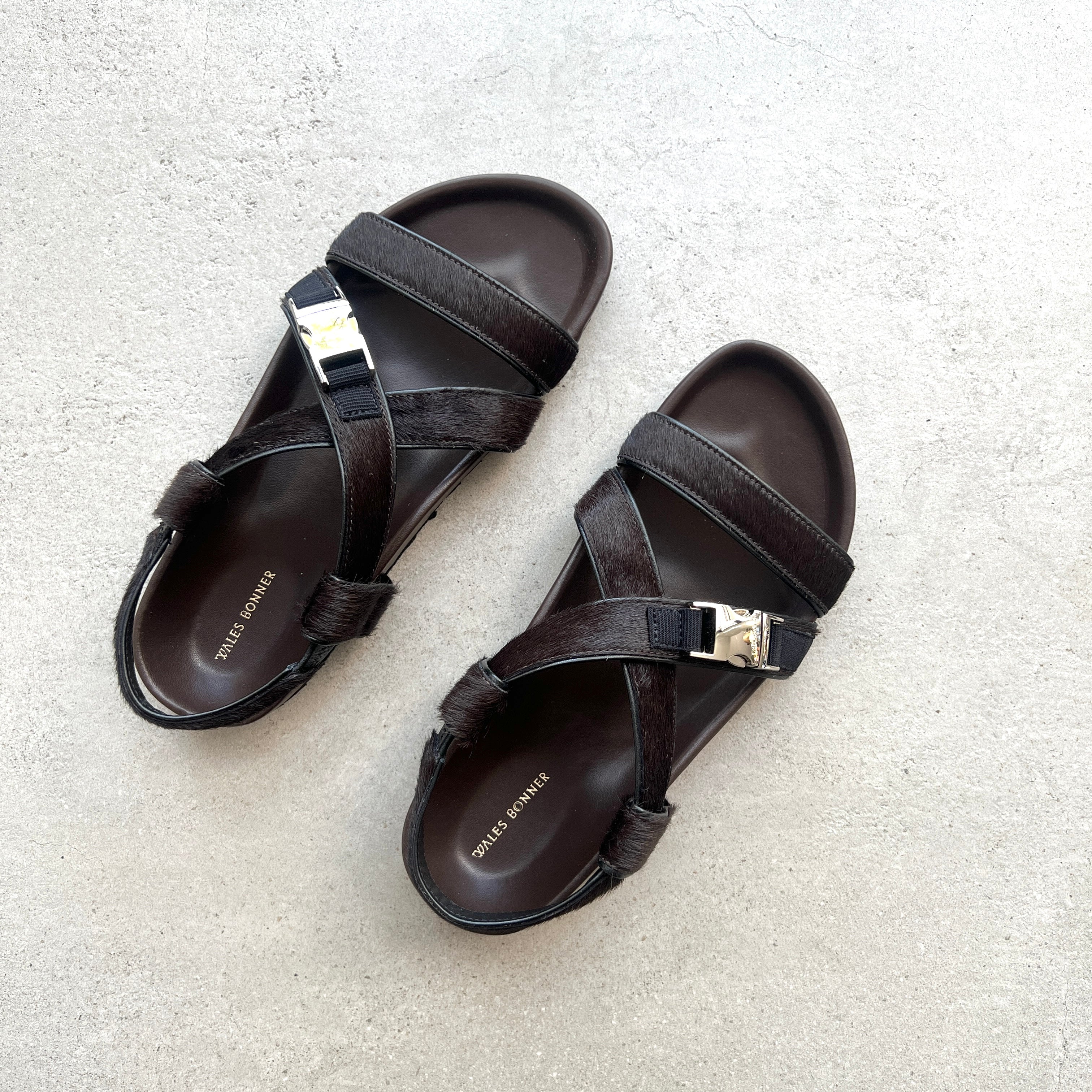 Premium Dark Brown Pony Slide Sandals - Comfortable & Stylish for Women, Girls - Perfect for Beach, Pool, Casual Outings & Summer Fashion