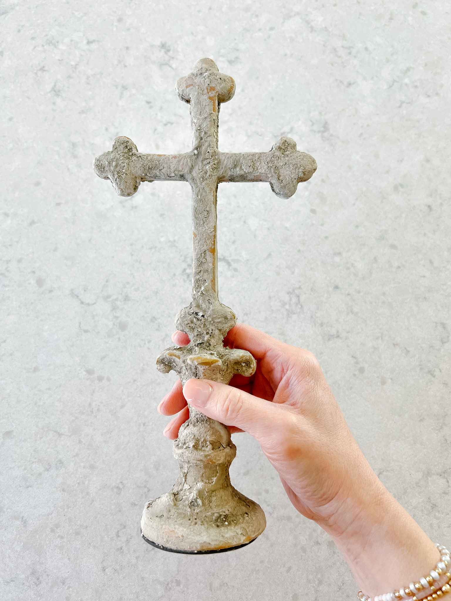 Antique San Marco Cross Pendant - Vintage Italian Religious Jewelry for Men & Women - Perfect for Gifts, Weddings, and Faith-Based Occasions