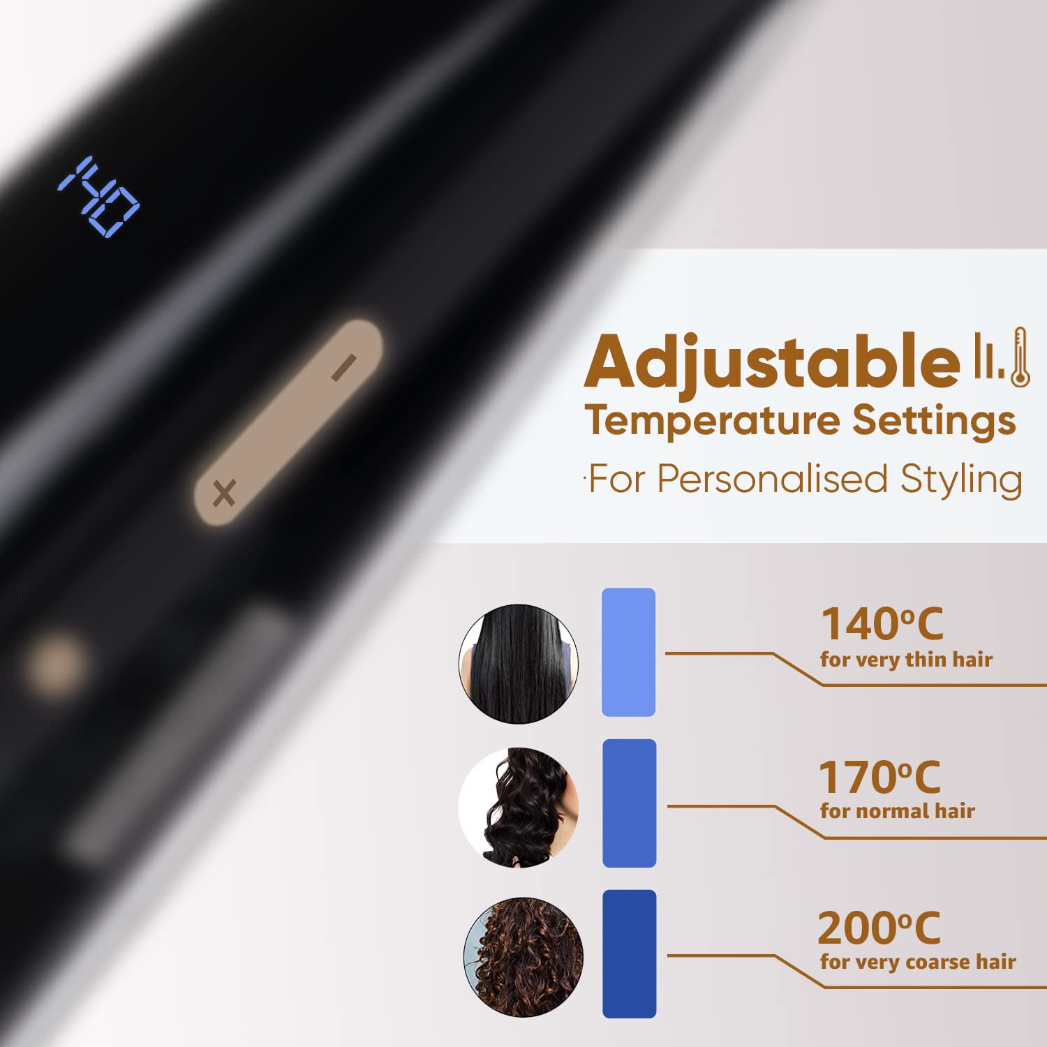 Vega 4-in-1 Hair Styler - Straightening Brush, Flat Iron, Curling Iron & Crimper | Keratin Hair Styler VHSCC-05 (Gold) | India's Top Hair Styling Brand | Perfect for Salon-Quality Styling at Home, Travel & Daily Hair Care
