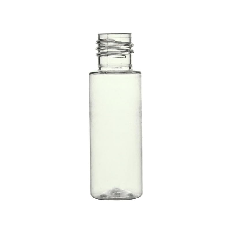 Clear Round PET Bottles 30ml (Pack of 6) with Black Flip-Top Cap - Essential Oil Dropper Bottles for Serums, DIY Skincare, Cosmetics & Travel - Leakproof Containers for Home, Salon & On-the-Go Use