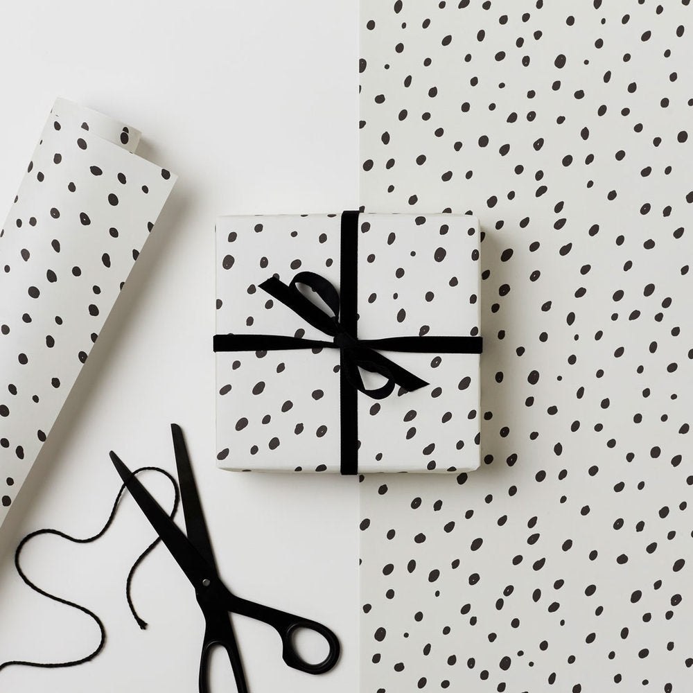 Black Dot Wrap - Stylish and Versatile Fashion Accessory for Women | Perfect for Parties, Weddings, and Everyday Wear