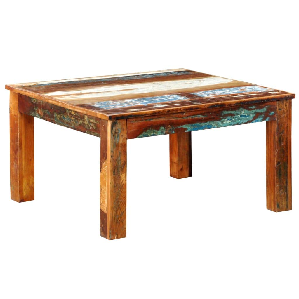 Reclaimed Wood Square Coffee Table - 31