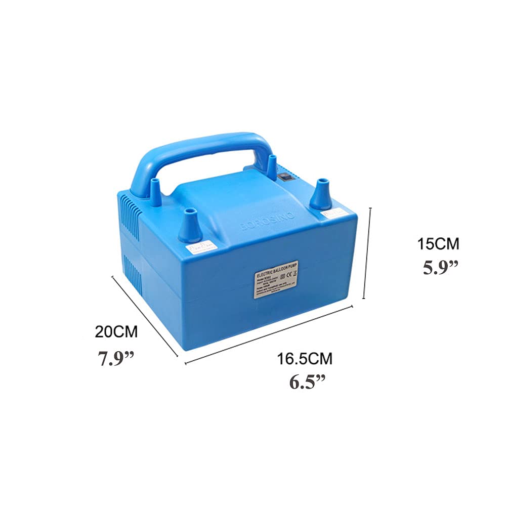 800W Dual Nozzle Electric Balloon Blower Pump - 110V/220V Fast Inflation for Parties, Birthdays, Weddings & Events | Portable Air Pump for Balloon Decorations, Arch Backdrops & Party Supplies
