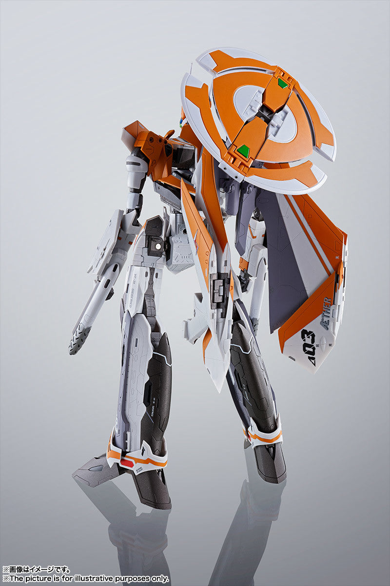 Bandai DX Chogokin Macross Delta VF-31E Siegfried Super Dimension Fortress Action Figure - Collectible Anime Model for Display & Play