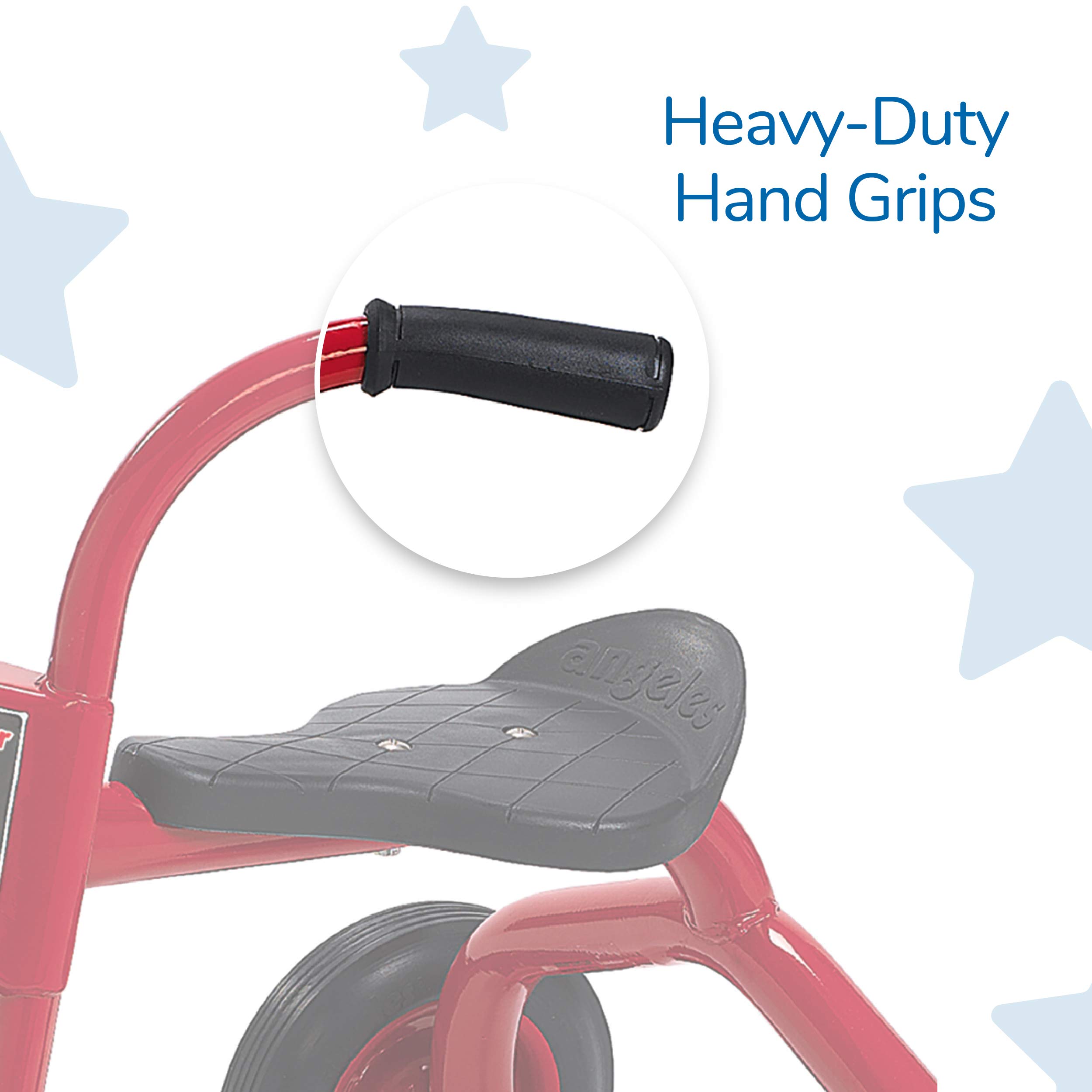 Children's Factory ClassicRider 8” Pedal Pusher Tricycle for Toddlers & Kids | 3-Wheel Ride-On Toy for Outdoor Play | Red & Black Toddler Trike for Backyard, Park & Playground Fun