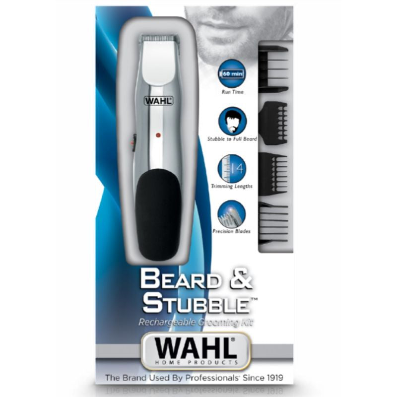 Wahl Beard & Stubble Trimmer for Men - Professional Grooming Kit with Adjustable Guide & Cordless Design - Perfect for Home, Travel & Salon Use