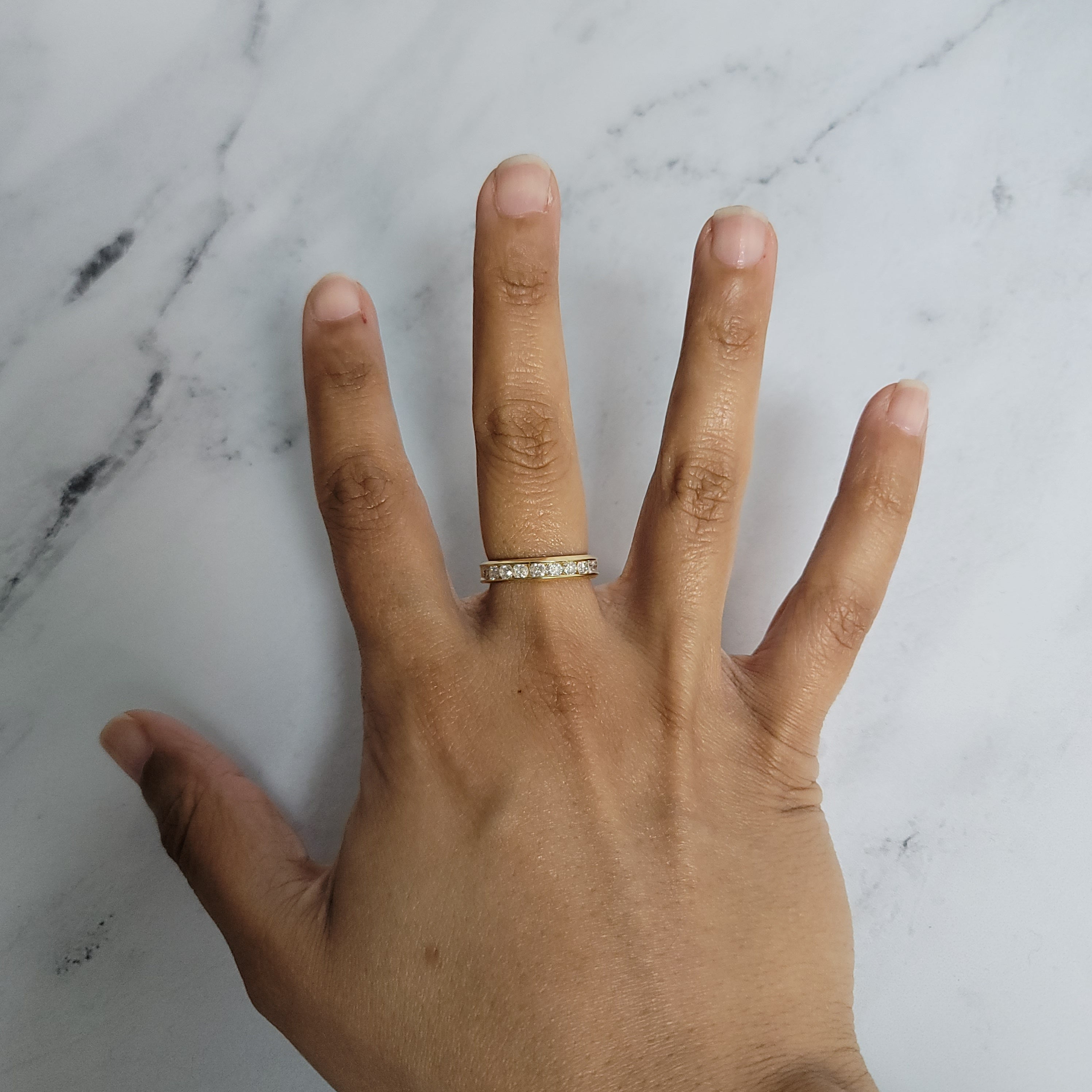 4MM 1 Carat Diamond Wedding Band for Women - Elegant Solitaire Engagement Ring for Brides, Anniversaries & Special Occasions