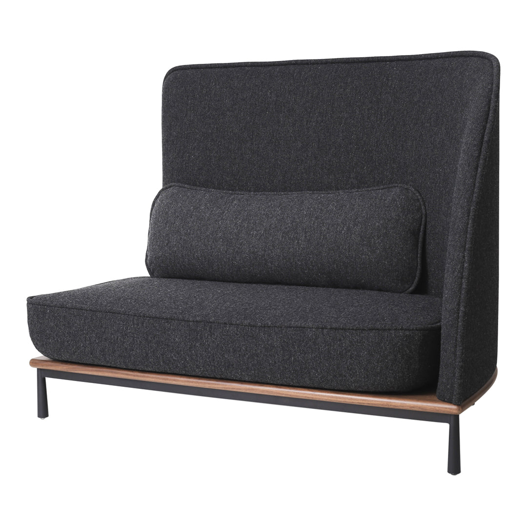 Arc Highback Modular Sofa Right Section - Modern L-Shaped Sectional Couch with Removable Cushions - Perfect for Living Room, Home Theater & Office Lounge (Gray)