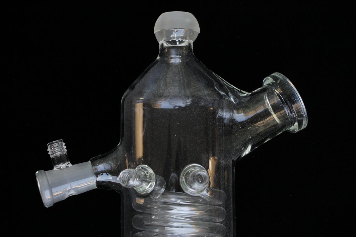 Lab Rotary Evaporator Glass Condenser Vertical for Buchi - High Quality Laboratory Glassware for Essential Oil Extraction & Chemical Distillation - Perfect for Research Labs, Chemistry Experiments & Essential Oil Production