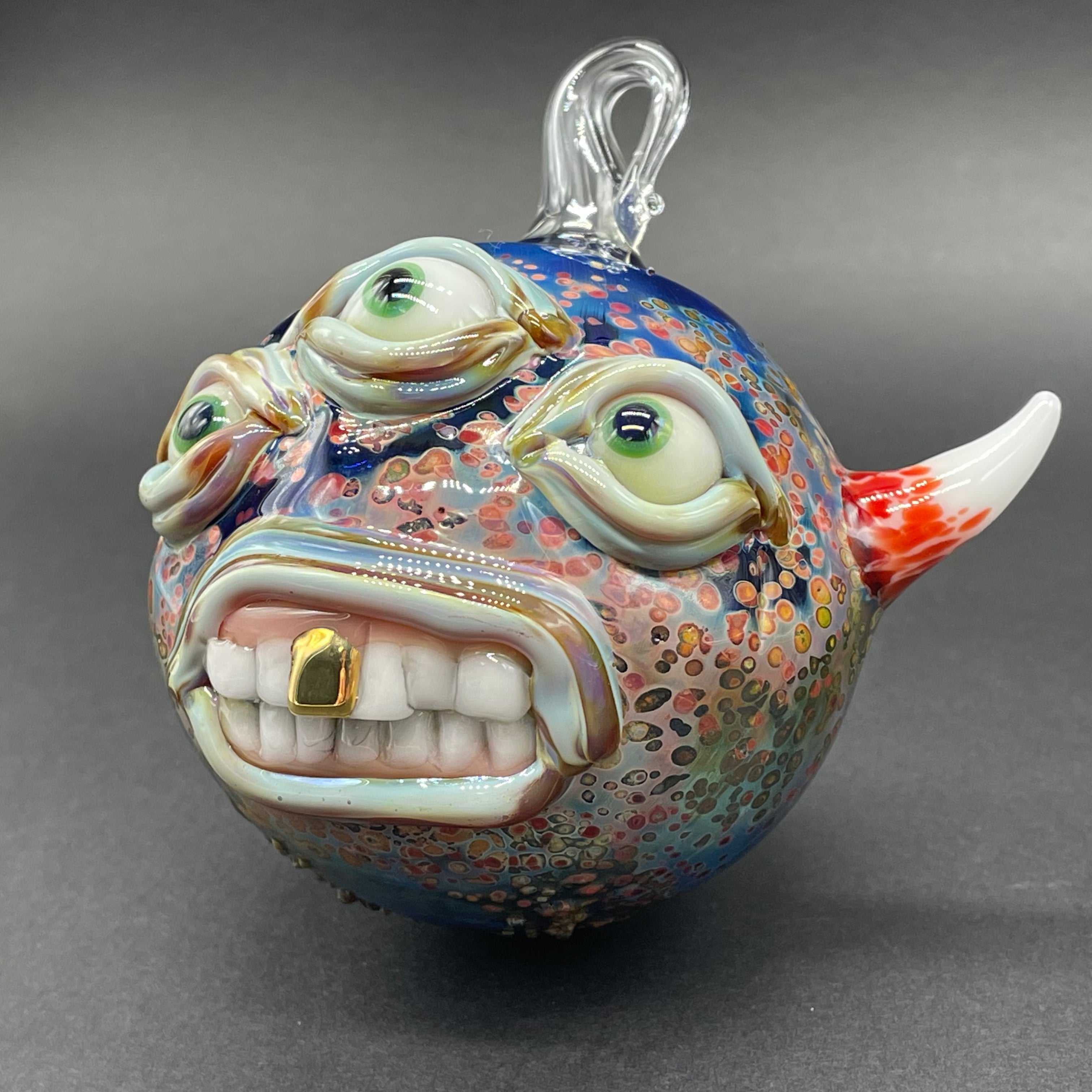 Triclops Ornament - Unique 3-Eyed Monster Decor for Home, Office & Halloween | Handmade Resin Figurine for Collectors & Fantasy Lovers