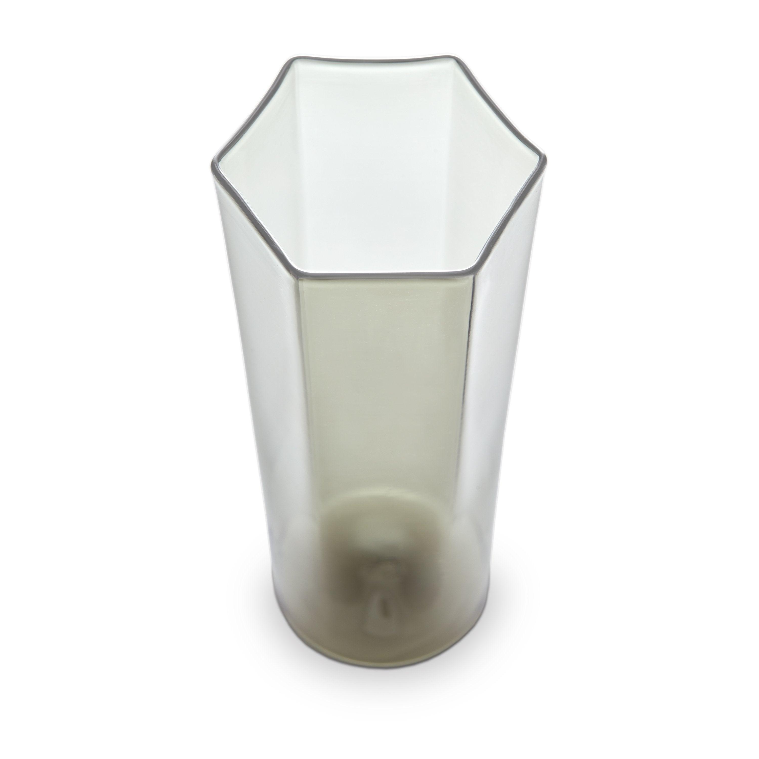 Premium Hexagonal Champagne Glass Set - Elegant Smoke Design for Parties, Weddings & Special Occasions
