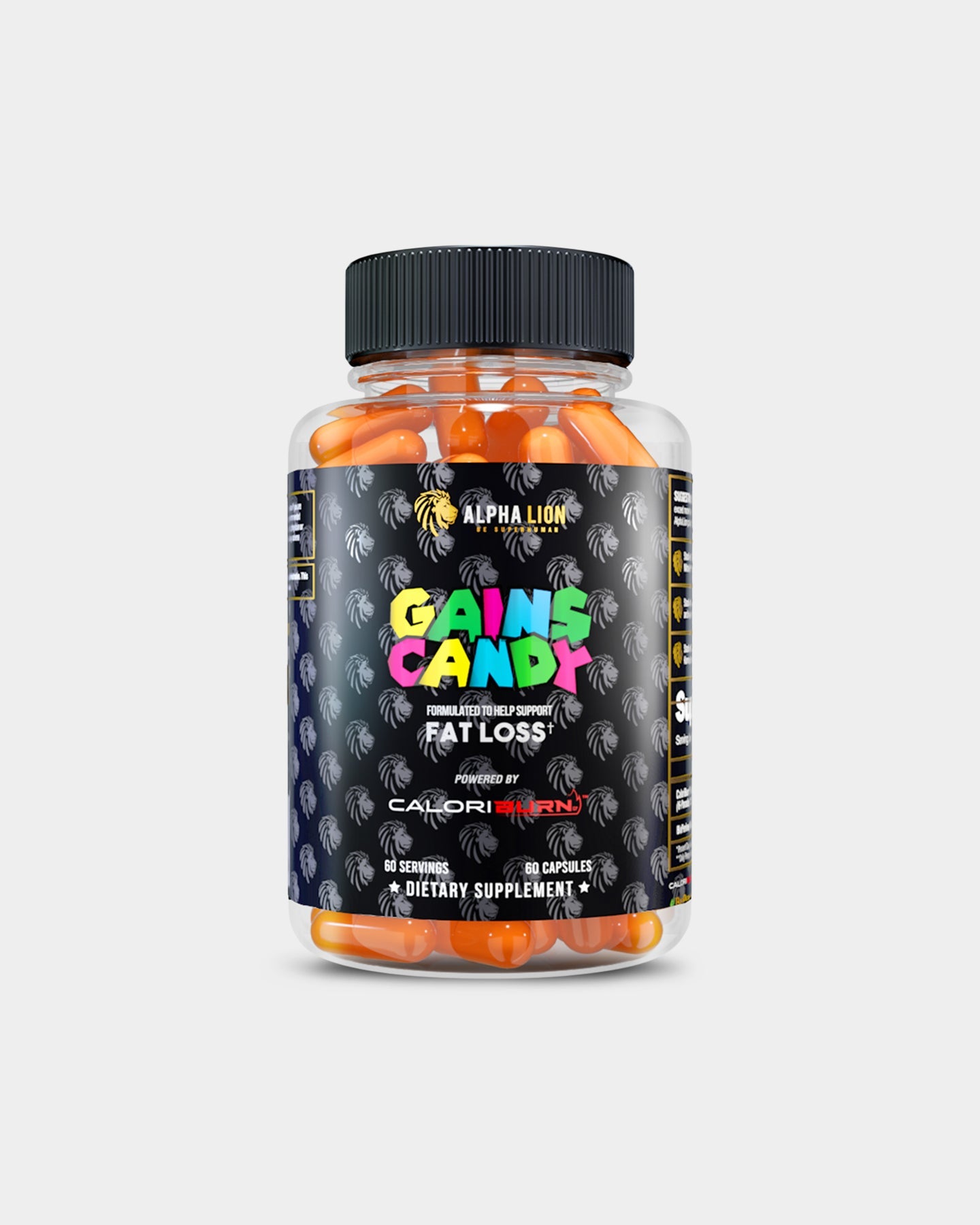 Alpha Lion Gains Candy Fat Burner - Premium Weight Loss Supplement for Men & Women - Boost Metabolism & Energy - Ideal for Gym, Workout & Active Lifestyle