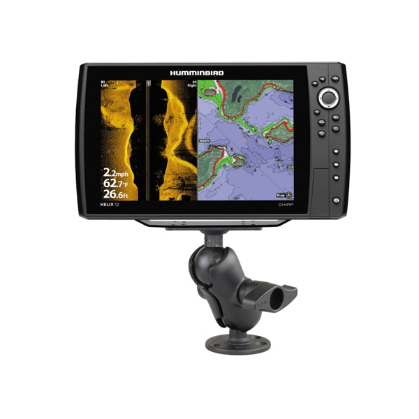 RAM D Size Ball Mount for Humminbird Helix 9 10 & 12 Fish Finders - RAM D 202 25 C 202U Marine GPS Mounting Bracket - Perfect for Boat Fishing & Marine Navigation Systems