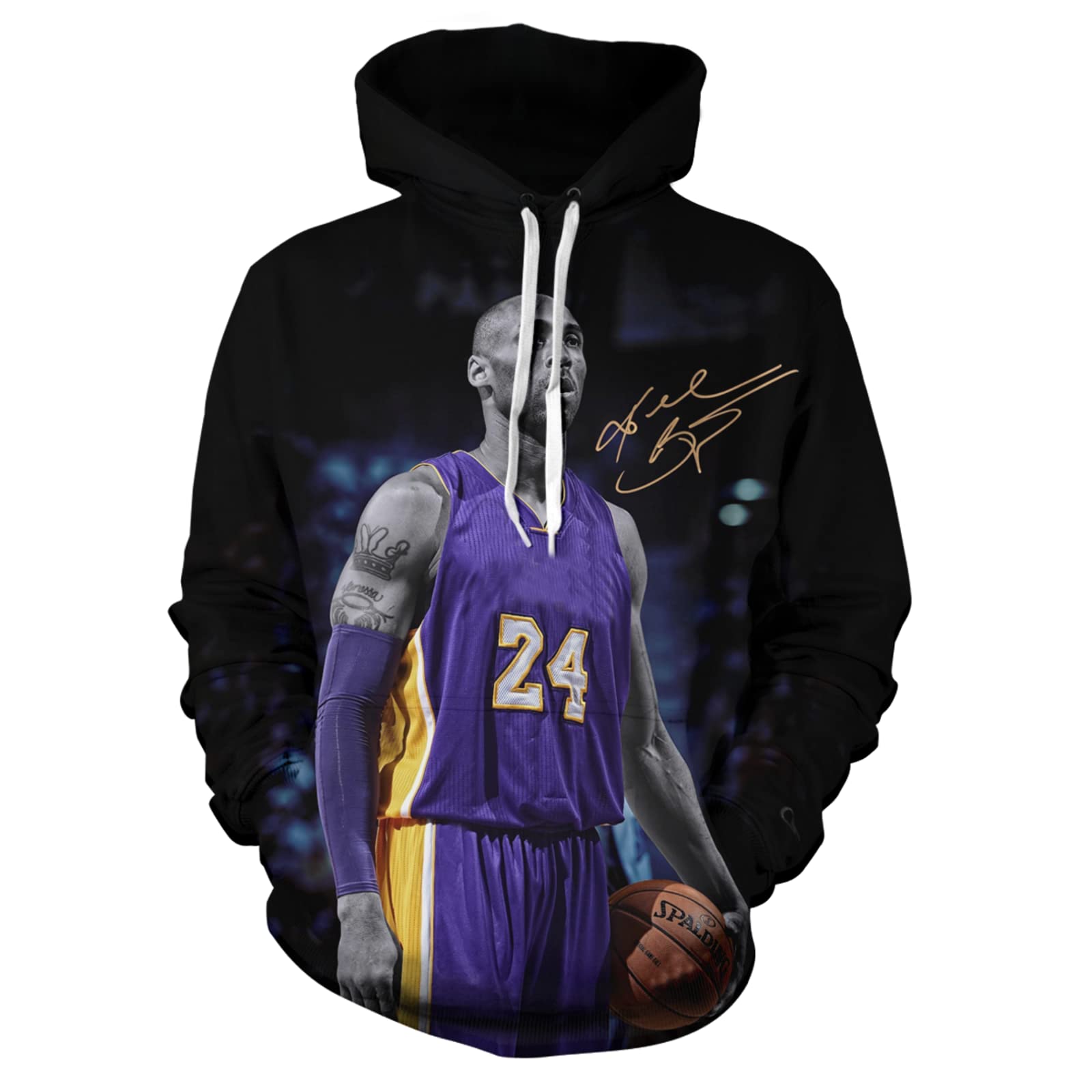 Kobe Bryant Tribute Hoodie - No. 24 & No.8 NBA Basketball Jersey Sweatshirt for Men - Warm Sports Pullover for Gym, Streetwear & Casual Outfits