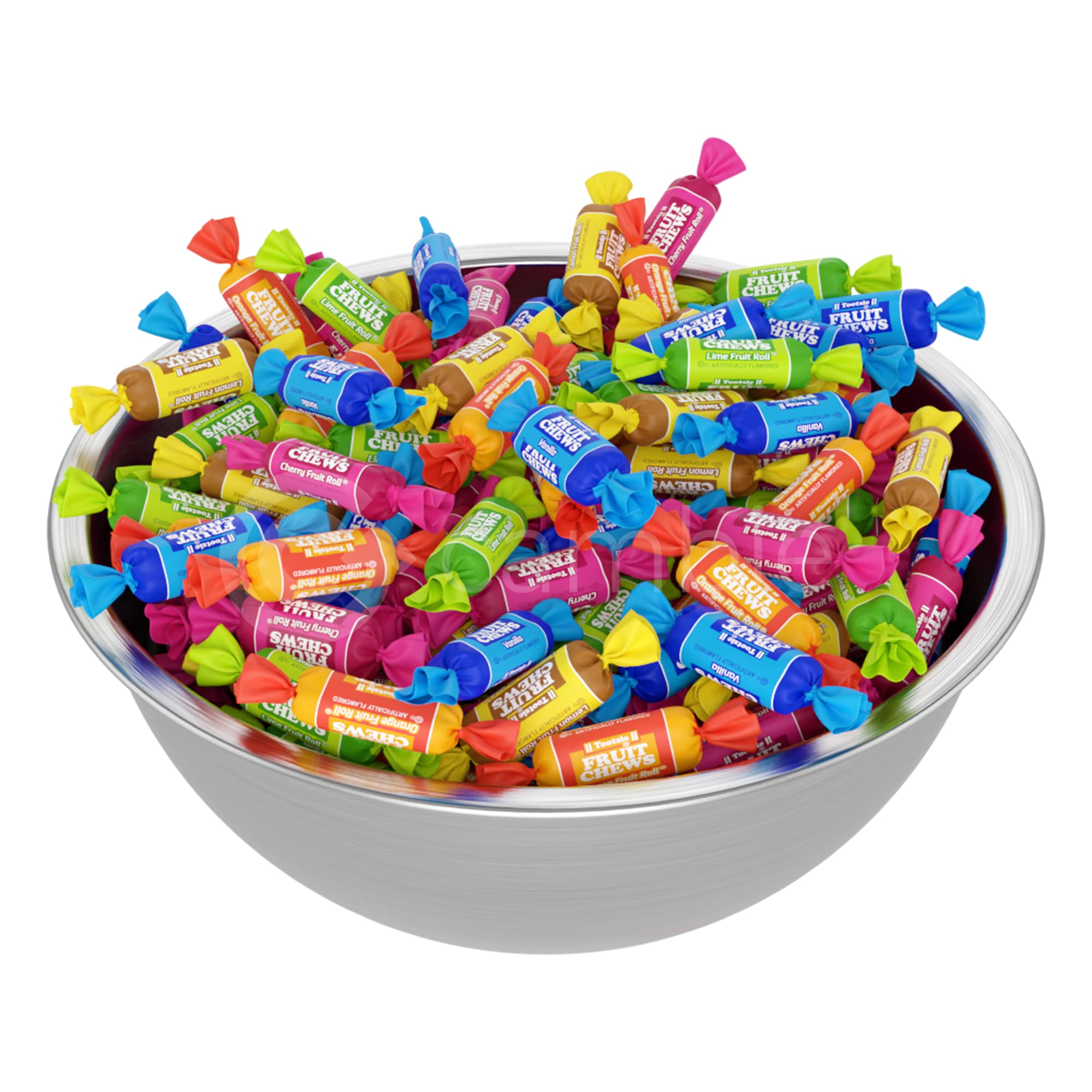 Tootsie Roll Fruit Chews - 2 Pounds Assorted Flavors (Cherry, Lemon, Lime, Orange, Vanilla) | Chewy Fruit Candy | Bulk Candy for Parties, Halloween, Christmas & Office Snacks