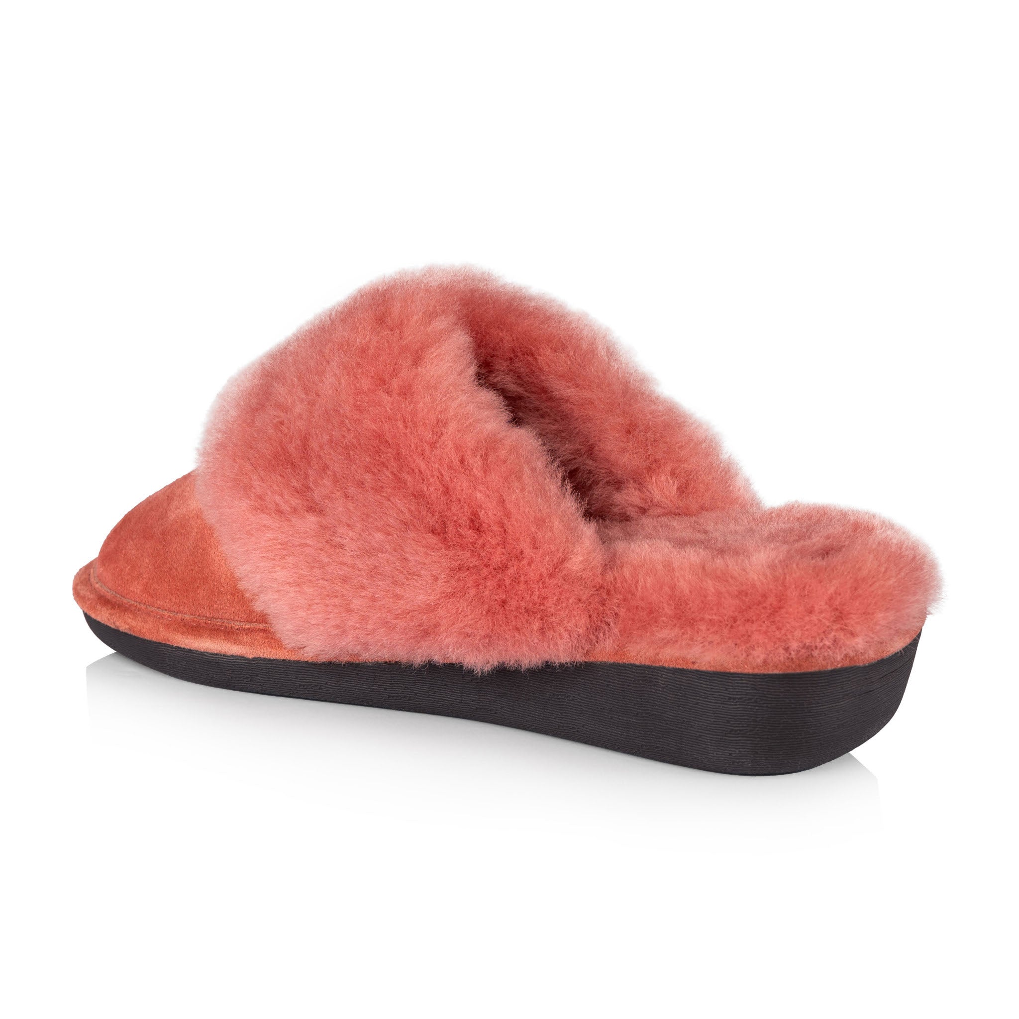 Scarlet Women's Slippers - Soft Raspberry Fuzzy House Shoes for Women - Cozy Indoor/Outdoor Comfort for Relaxing at Home