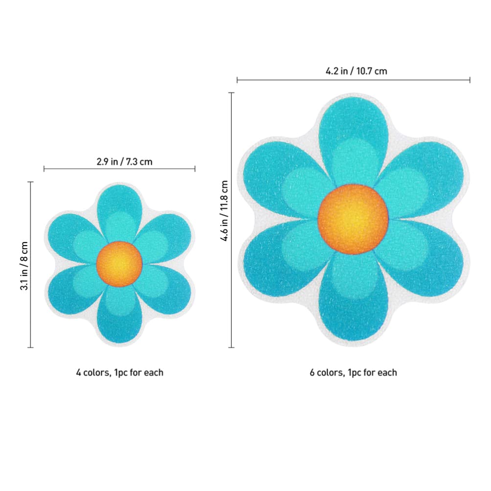Non-Slip Bathtub Safety Strips - 20PCS Anti-Slip Bath Stickers with Floral Design for Shower & Bathroom - Perfect for Kids, Elderly Safety & Wet Areas
