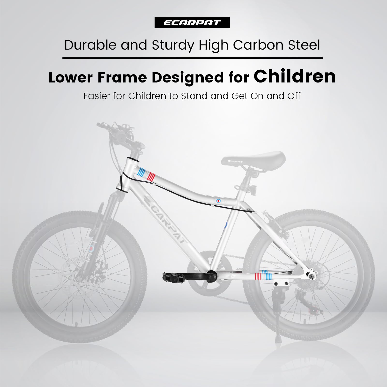 **Ecarpat 20 Inch Kids' Bike for Ages 6-12 | 7-Speed Mountain Bike for Boys & Girls | Birthday Gift | Outdoor, City & Snow Cycling | Pink, Blue, Green, White Options**    *(Perfect for Birthday Gifts, Outdoor Adventures, Commuting & Winter Riding!)*