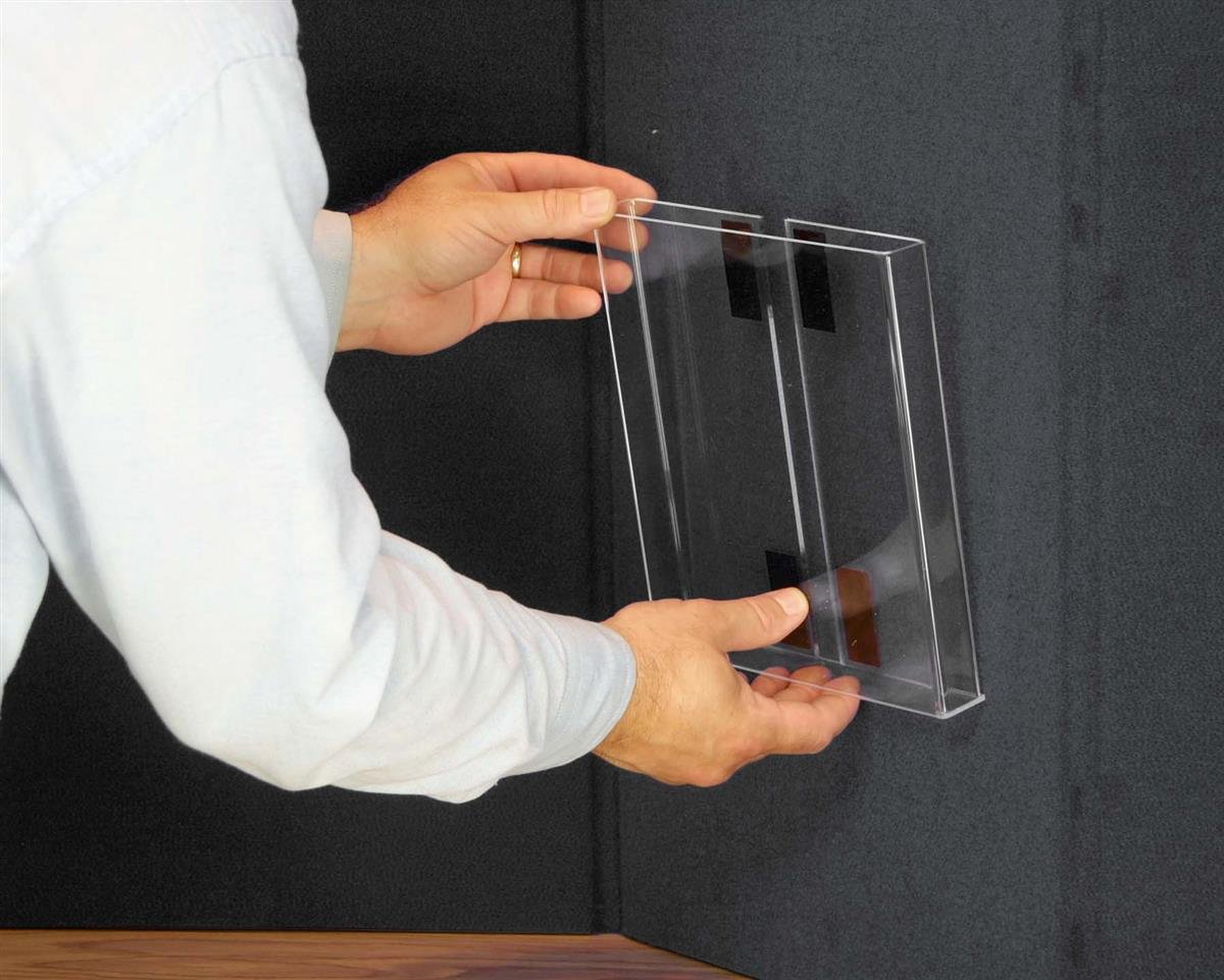 Double Sided Trade Show Presentation Board - 4 Panel Display for 8-Foot Tables (With/Without LED Lights) - Perfect for Exhibitions, Conventions & Business Events