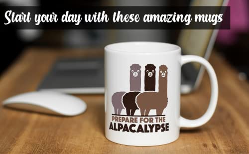 11oz Alpaca Ceramic Coffee Mug - High-Quality Print & Durable Ceramic - Double-Sided Artwork - Gift Box Included - Perfect for Home, Office & Gifts