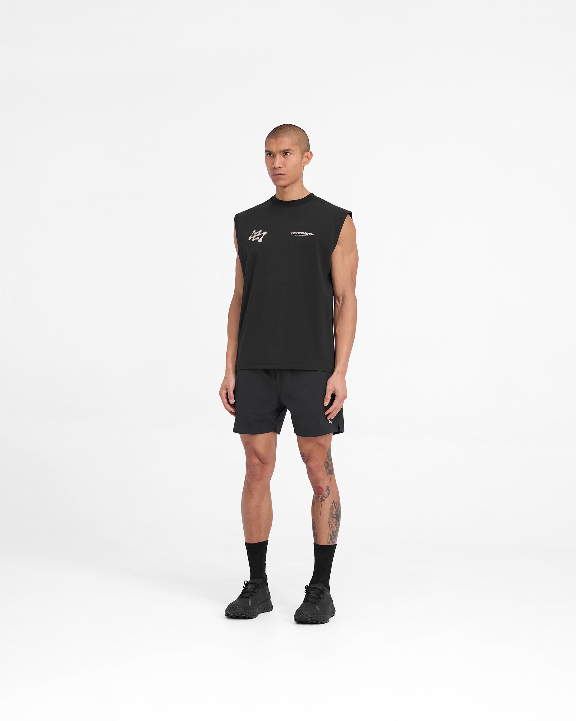 Team 247 Fused Shorts for Men - Breathable Quick-Dry Workout Running Gym Athletic Shorts - Black (Perfect for Training, Jogging & Casual Wear)