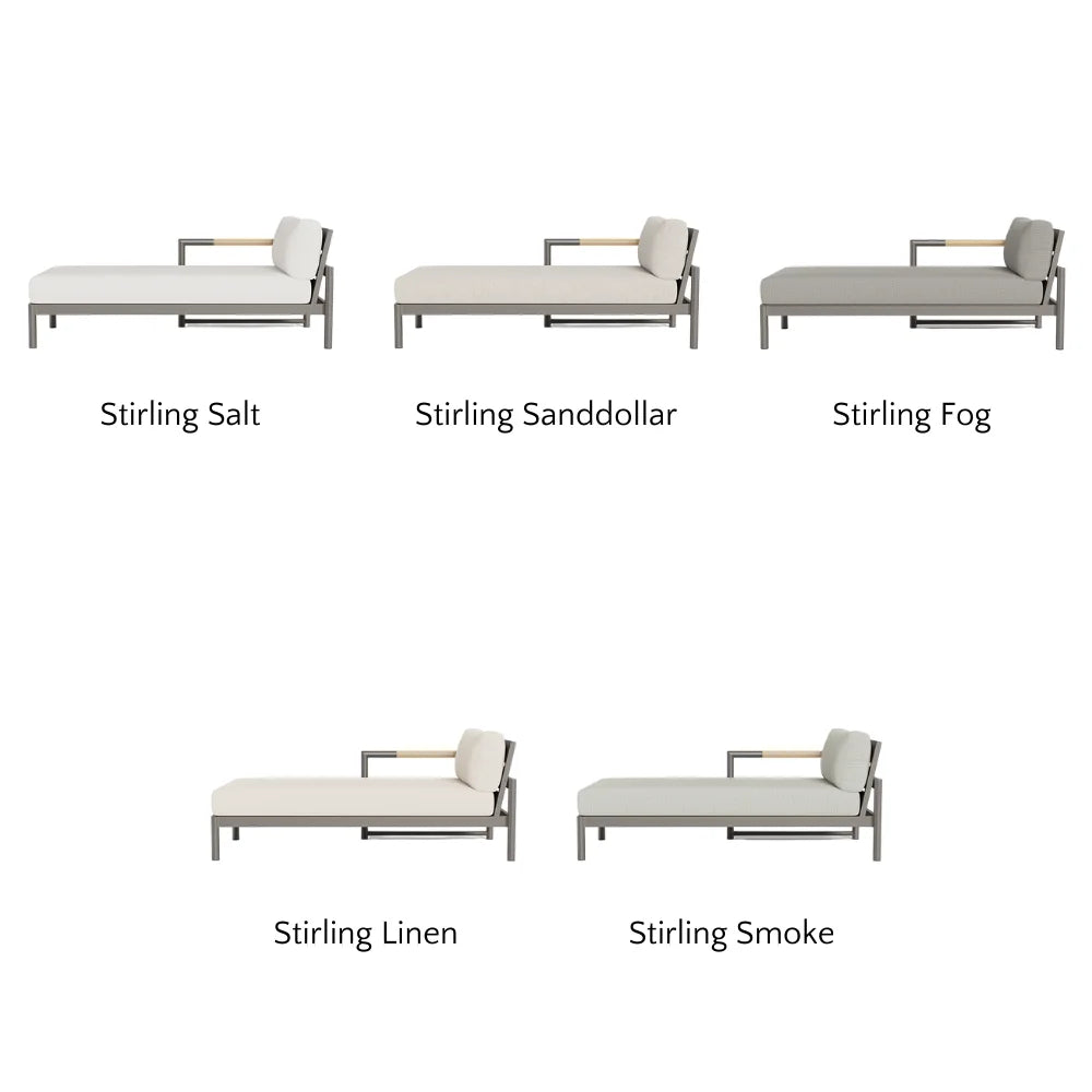 Breeze XL Outdoor Chaise Lounge Chair - Left Facing Patio Furniture for Poolside, Garden & Backyard Relaxation