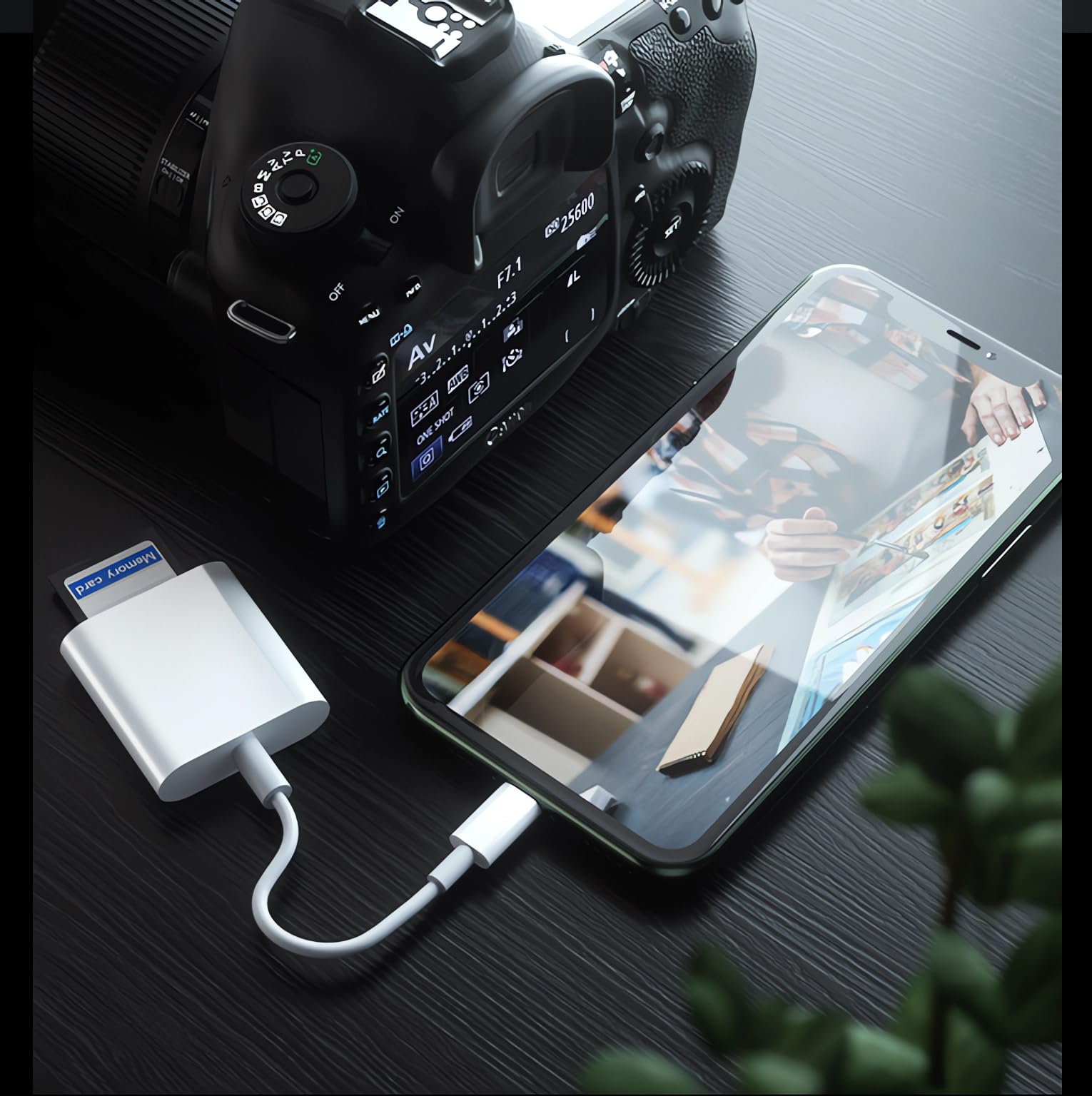 USB C to SD Card Reader 2-in-1 - Dual Port SD/MicroSD Memory Card Adapter for iPhone 15 Pro Max, iPad Pro/Air/Mini, MacBook Pro/Air & Windows Laptops - Fast Data Transfer for Photography, Videography & File Backup