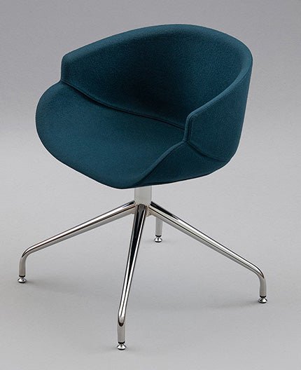 B Line Bix Dining Chair with Spoke Base - Modern Kitchen & Dining Room Furniture for Home & Restaurant Use