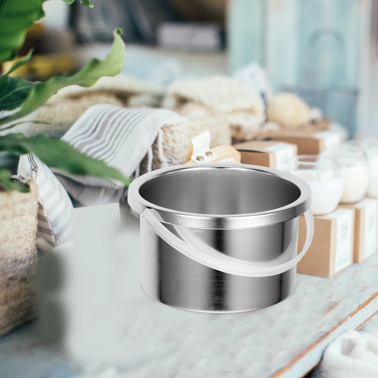 4PCS Aluminum Alloy Wax Warmer Replacement Pots - Wax Melting Inner Pot for Hair Removal & Wax Therapy Machine - Durable Hot Wax Warmer Liner for Professional & Home Use (Silver) - Perfect for Salon, Spa & DIY Beauty Treatments