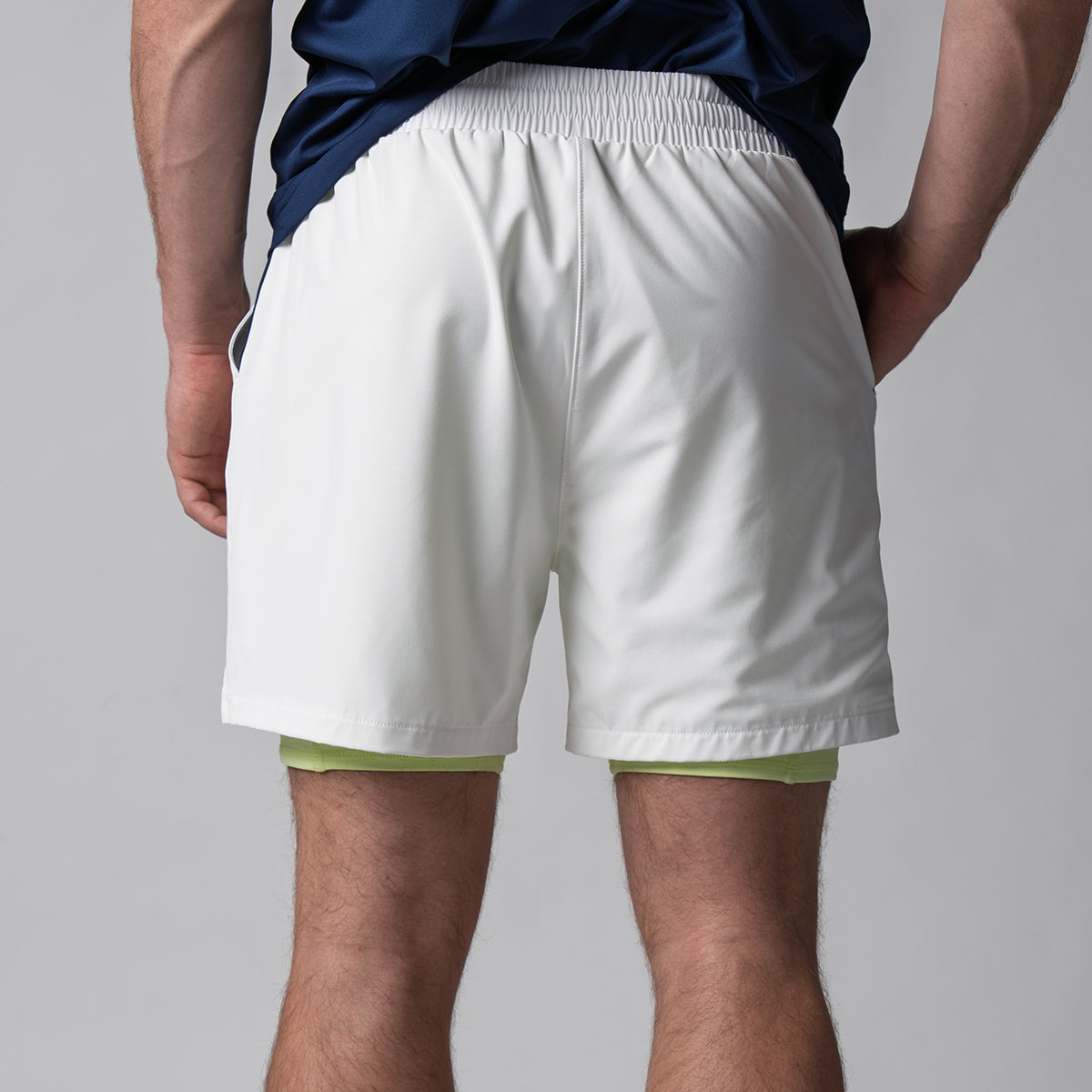 Men's Quick-Dry 2-in-1 Woven Shorts with Built-in Liner - Perfect for Running, Hiking & Outdoor Activities