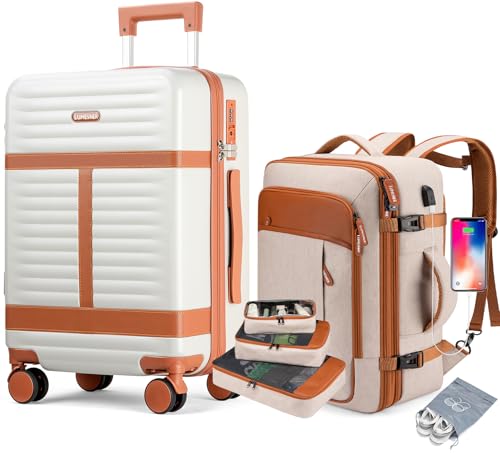 Beige(20inch Luggage Sets)
