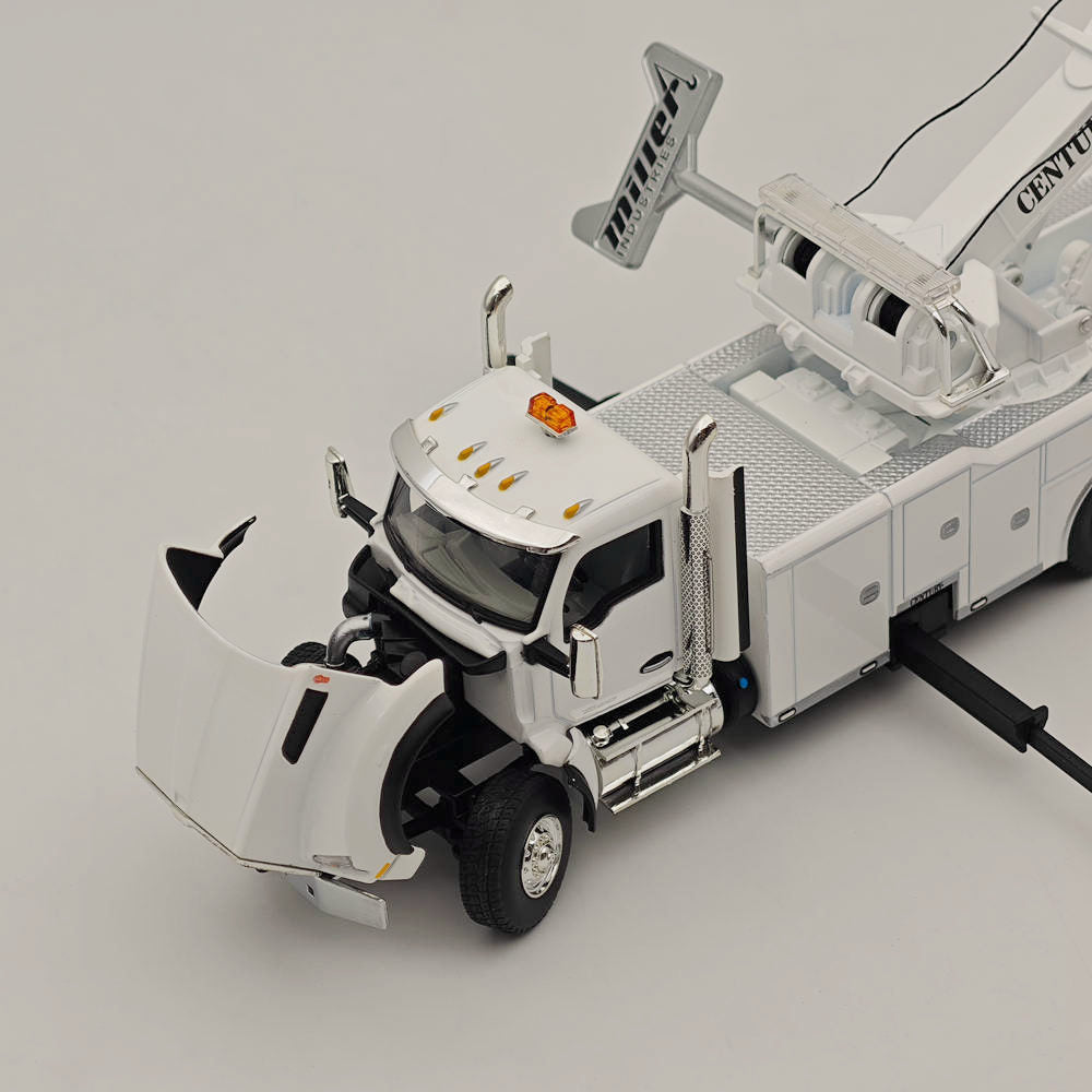 FIRST GEAR 1/50 Scale Kenworth T880 Diecast Truck with Century Model 1060 Rotator Wrecker - White Collectible Model Car (50-3467) - Perfect for Truck Enthusiasts, Diecast Collectors, and Display Showcases