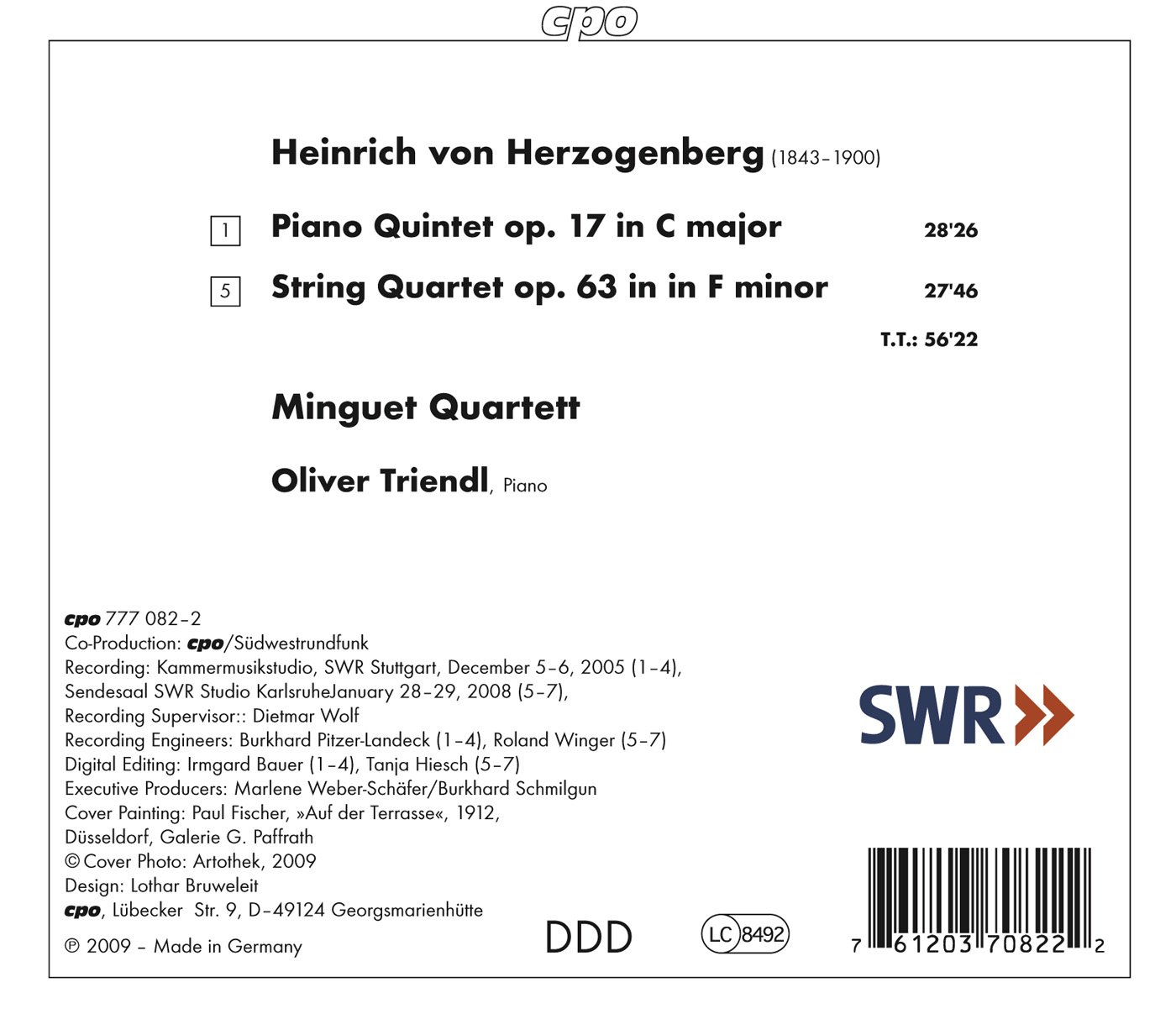 Piano Quintet Op 17 & String Quartet Op 63 - Classical Music Sheet for Violin, Viola, Cello | Perfect for Chamber Ensembles, Music Students & Performances