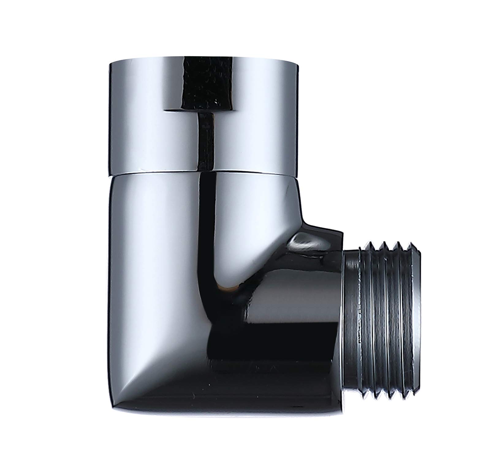 90 Degree Shower Head Elbow Adapter - Adjustable Shower Arm Extension for Bathroom Faucet - Perfect for Tight Spaces & Custom Shower Installations