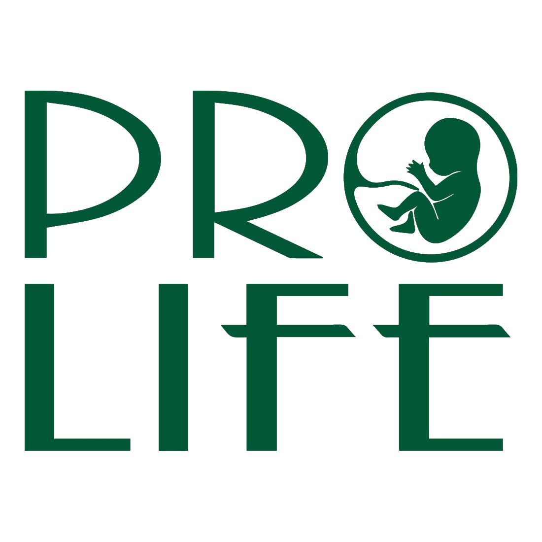 Premium Waterproof Vinyl Decal Stickers (Set of 2) - Baby Pro Life Green Design for Laptop, Phone, Helmet, Car Window, Bumper, Mug, Cup, Door & Wall Decor | Perfect for Nursery, Kids Room, Office & Personalizing Your Belongings
