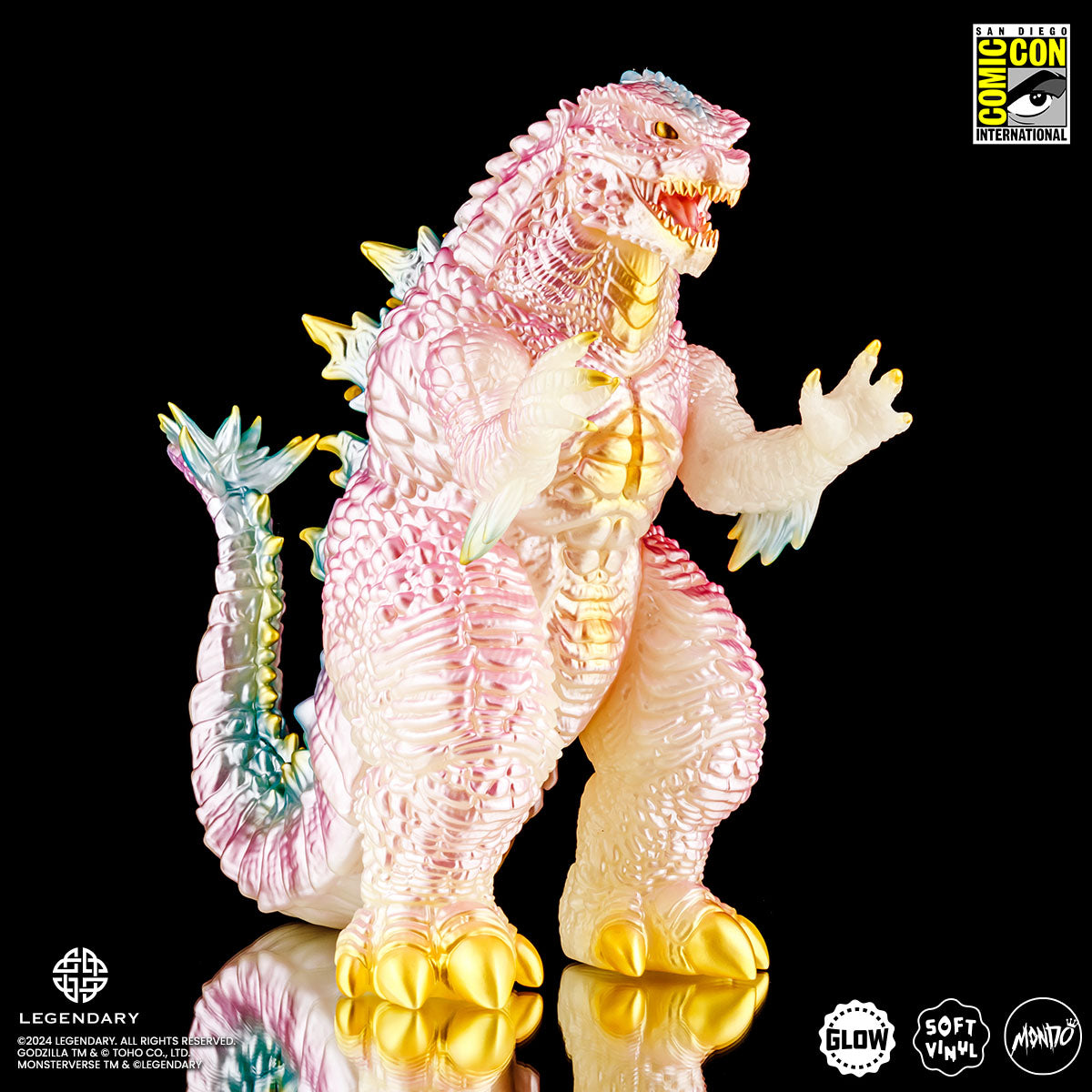 Godzilla x Kong: The New Empire Soft Vinyl Figure - Cherry Blossom Glow in The Dark Collectible | Perfect for Movie Fans, Anime Collectors & Home Decor | Great Gift for Godzilla Lovers