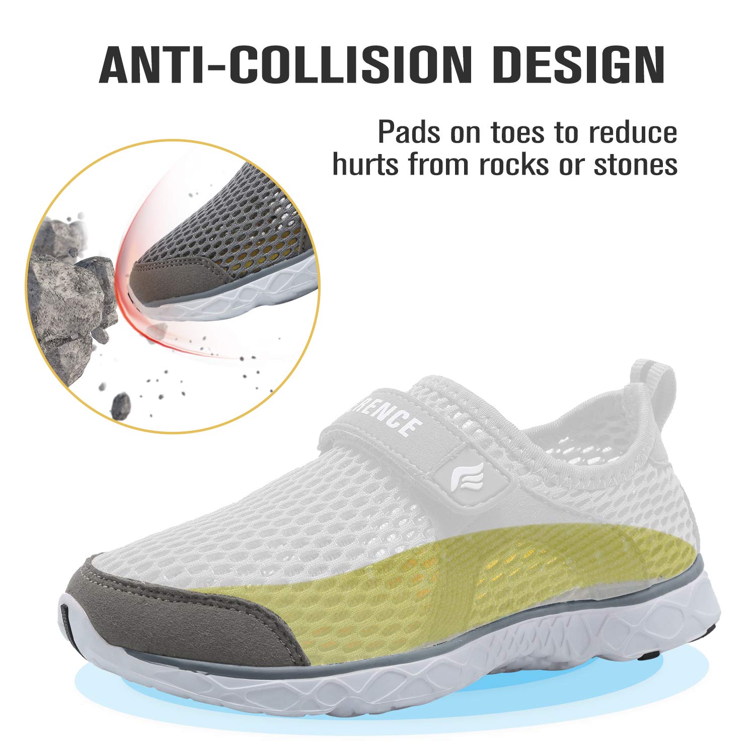 CIOR Kids Water Shoes - Lightweight Swim Sneakers for Toddler & Big Kid - Beach & Pool Sports