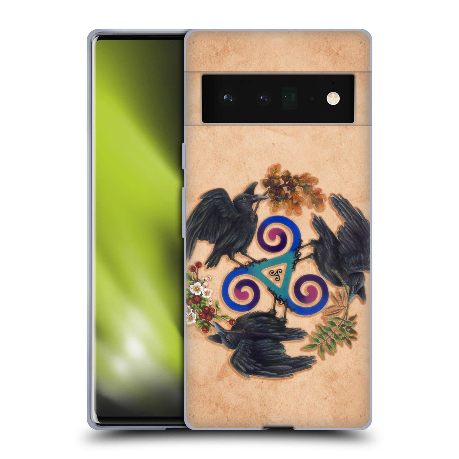 Brigid Ashwood Raven Fey Case for Google Pixel 6 Pro - Celtic Art Phone Cover for Protection & Style