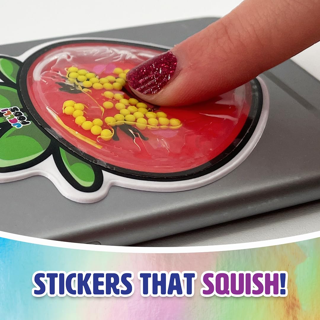 JelliPods Adorable Animals Reusable Sticker Bundle - Sensory Fidget Toys for Kids with 3 Puffy Stickers - Tactile Touch & Feel Activity for Classroom, Autism, ADHD & Stress Relief - Fun Learning & Playtime Essential