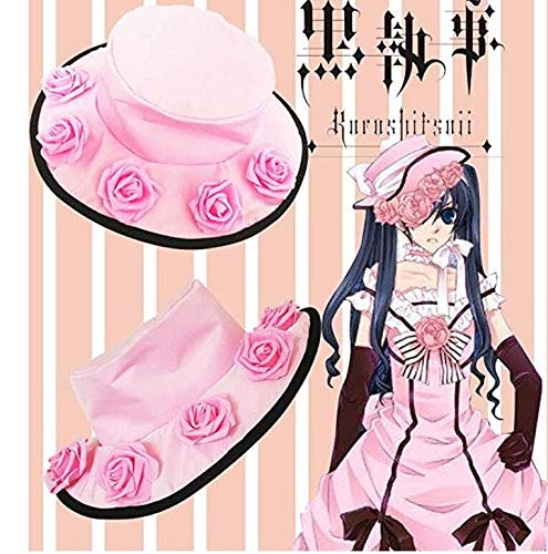 Anime Ciel Cosplay Costume - Pink Lolita Princess Dress with Bow | Kawaii Gothic Outfit for Halloween, Cosplay Events & Anime Conventions