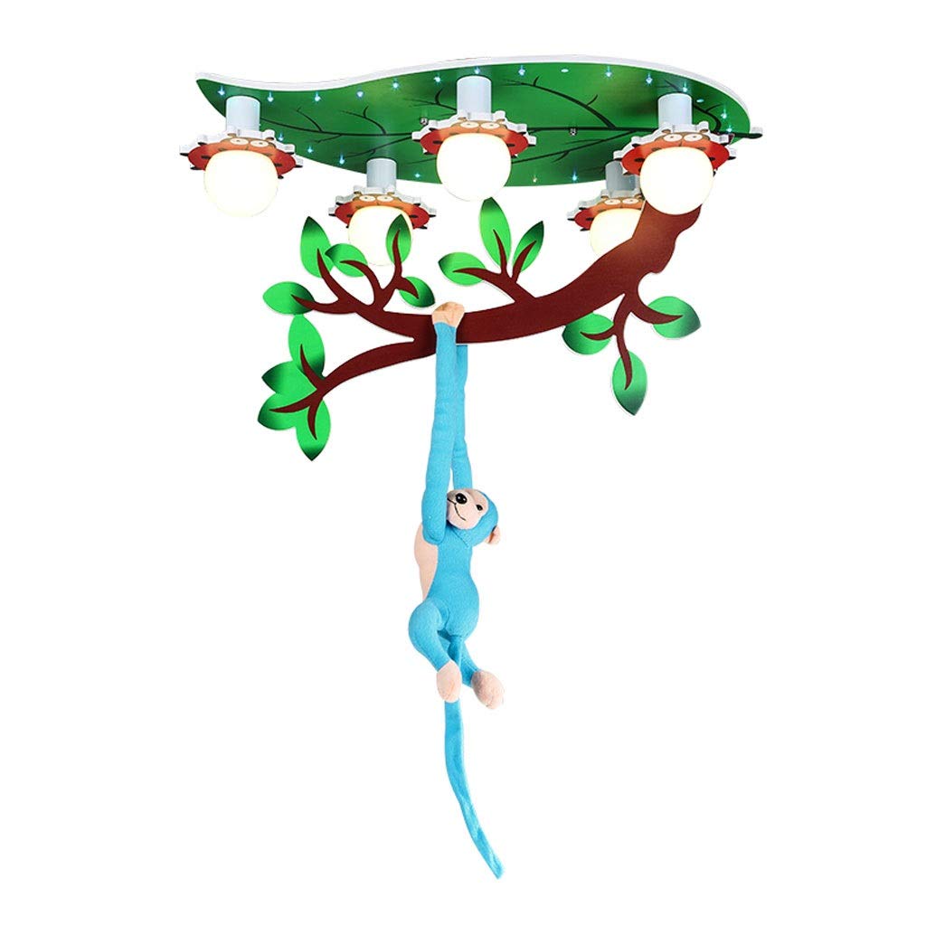 TOMYEUS Leaf-Shaped Ceiling Light - 5-Lamp Holder Modern Chandelier for Kids Room, Nursery, Bedroom & Kitchen - Soft White LED Lighting for Cozy Home Decor & Office Spaces