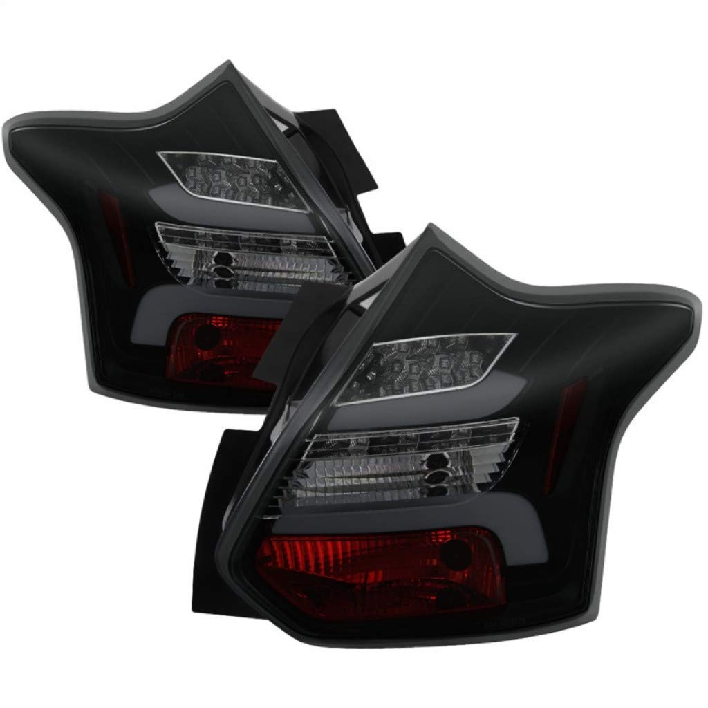 Spyder LED Tail Lights for Ford Focus 2012-2014 | 5-Door Hatchback | Black Smoke Lens | Pair (Part# 5085146) | Upgrade Your Car's Rear Style & Visibility