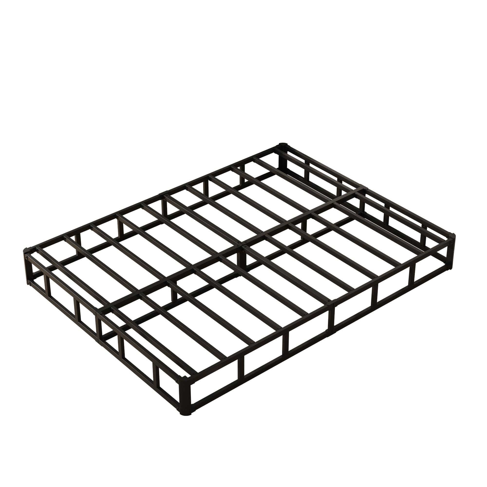 9 Inch Heavy Duty King Box Spring - Metal Bed Base with Fabric Cover, Noise Free Mattress Foundation for Easy Assembly | Perfect for Bedroom, Guest Room & Dorm Use