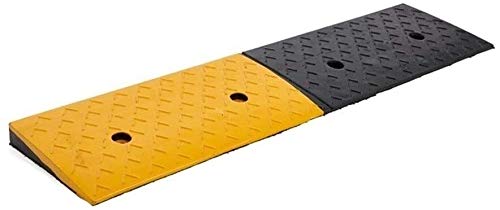 DJSMxpd Heavy Duty Car Ramps - Multifunctional Loading Ramps for Vehicles, Wheelchairs & Outdoor Use | High Load Capacity Rubber Step Ramps (98x254cm) | Perfect for Garage, Driveway & Mobility Access