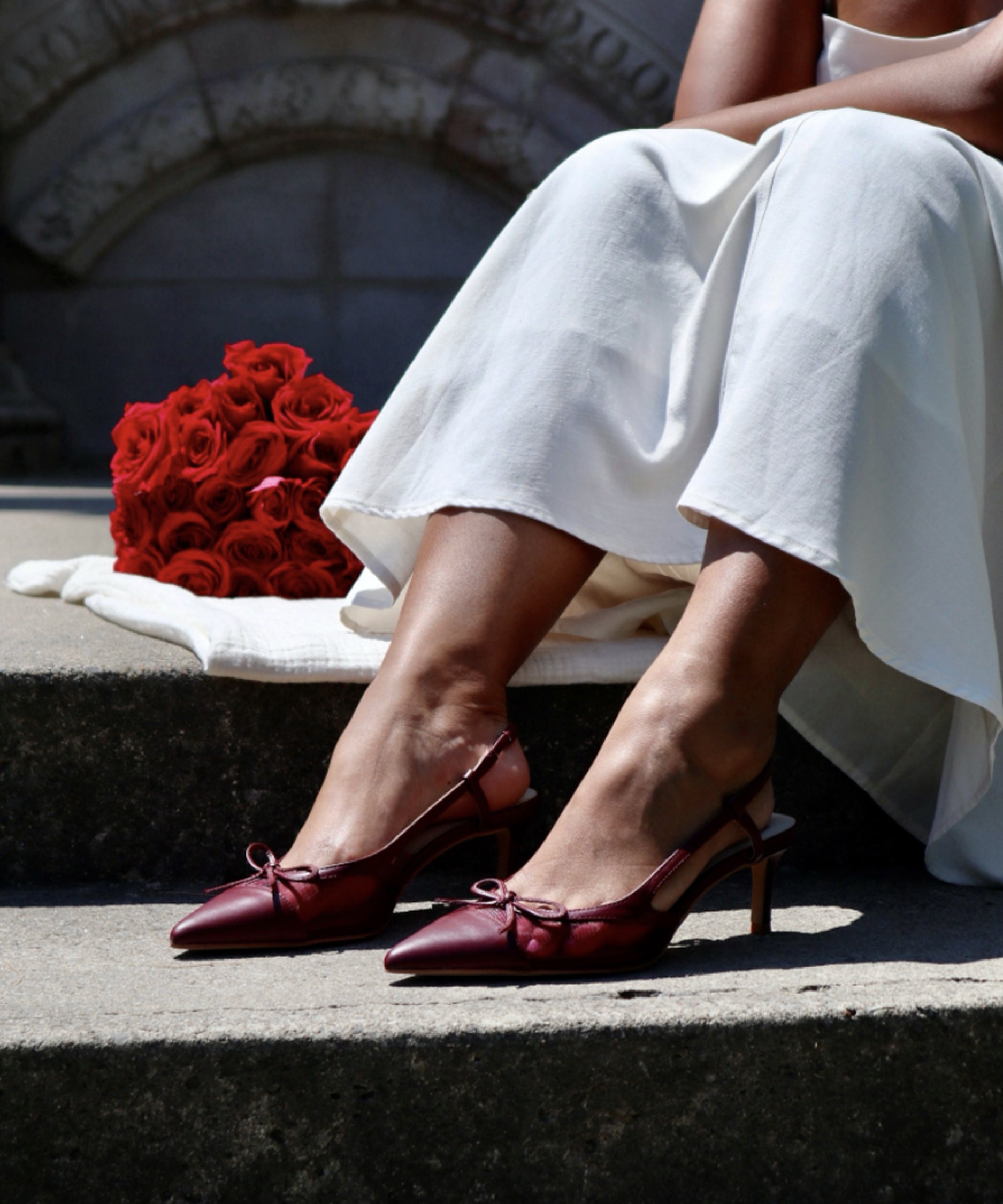 KANDI Women's High Heels - Maroon Mesh Stiletto Pumps for Party, Wedding & Evening Wear - Comfortable Dress Shoes for Women
