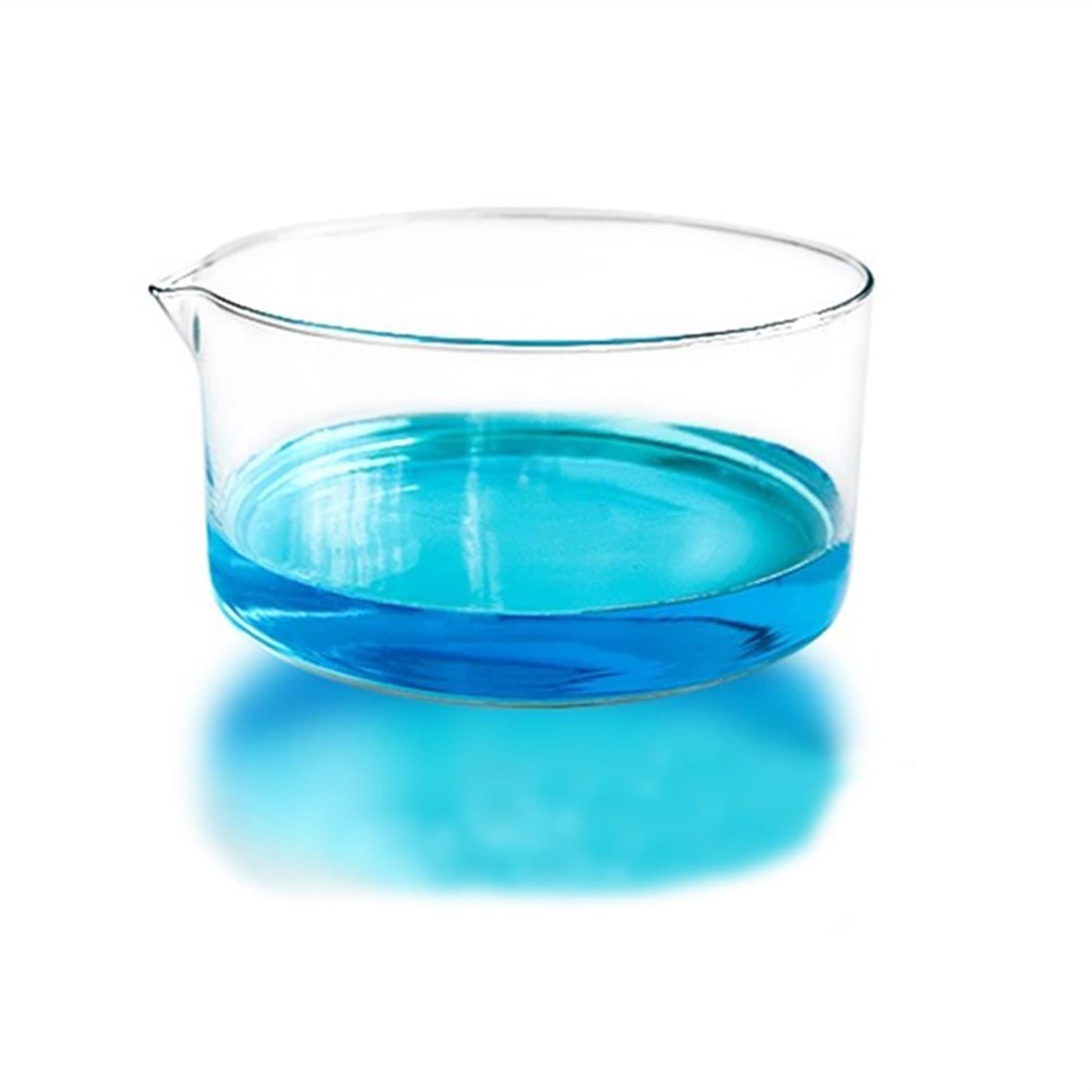 230mm Borosilicate 3.3 Glass Crystallizing Dish - Flat Bottom with Spout, Heat Resistant Evaporation Dishes for Chemistry Lab (Pack of 2) - Perfect for Scientific Experiments, Chemical Reactions & Laboratory Use